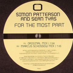 Simon Patterson & Sean Tyas - Simon Patterson & Sean Tyas - For The Most Part - Reset Records