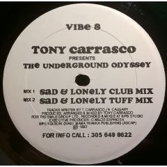 Tony Carrasco Presents - Tony Carrasco Presents - The Underground Odyssey - Vibe