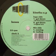 Bowa - Bowa - Kinetics EP - Slack Records