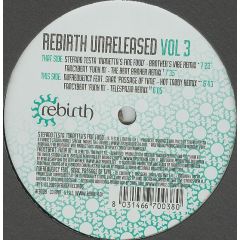Various Artists - Various Artists - Rebirth Unreleased (Volume 3) - Rebirth