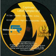 San / Adrian Ivan - San / Adrian Ivan - Paradox / High Life - Captivate
