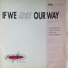 Paul Johnson - Paul Johnson - If We Lose Our Way - Force Vital