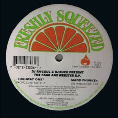 DJ Rasoul & DJ Buck - DJ Rasoul & DJ Buck - The Page And Webster EP - Freshly Squeezed