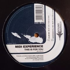 Midi Experience - Midi Experience - This Is For You - Sound Barrier
