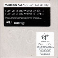 Madison Avenue - Madison Avenue - Don't Call Me Baby - Vc Recordings