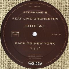 Stéphane Bonan Feat Live Orchestra - Stéphane Bonan Feat Live Orchestra - Back To New York - Grain Of Groove