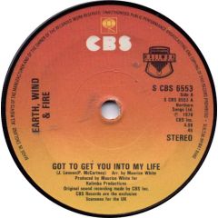 Earth Wind & Fire - Earth Wind & Fire - Got To Get You Into My Life - CBS