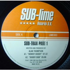 Alan Thompson - Alan Thompson - Sub-Trax Part 1 - Sub-Lime