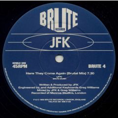 JFK - JFK - Here They Come Again - Brute Records
