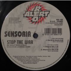 Sensoria - Sensoria - Stop The War - Red Alert
