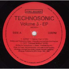 Various Artists - Various Artists - Technosonic EP Volume 3 - Sonic Records