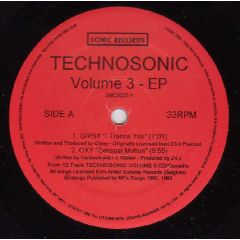 Various Artists - Various Artists - Technosonic EP Volume 3 - Sonic Records