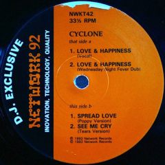 Cyclone - Cyclone - Love & Happiness - Network Records