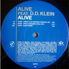 Alive Ft Dd Klein - Alive Ft Dd Klein - Alive - Serious