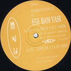 Ege Bam Yasi - Ege Bam Yasi - Variation 2 - TAB