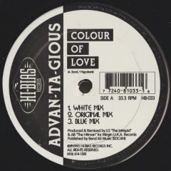 Advan-Ta-Gious - Advan-Ta-Gious - Colour Of Love / Paradise - Hi Bias