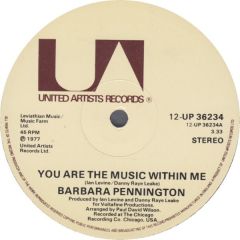 Barbara Pennington - Barbara Pennington - You Are The Music Within Me - United Artists