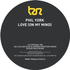 Phil York - Phil York - Love (On My Mind) - Tranzlation