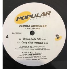 Farida Merville - Farida Merville - I Just Wanna - Popular