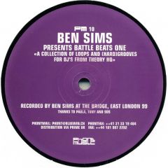 Ben Sims Presents - Ben Sims Presents - Battle Beats 1 - Phont Music