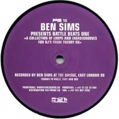 Ben Sims Presents - Ben Sims Presents - Battle Beats 1 - Phont Music