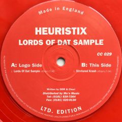 Heuristix - Heuristix - Lords Of Dat Sample (Red Vinyl) - Choci's Chewns