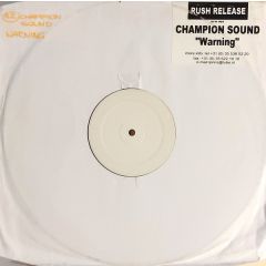 Champion Sound - Champion Sound - Warning - SFH