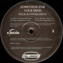 Duck & Cover Disco - Duck & Cover Disco - Something For Your Mind - Indochina