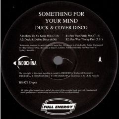 Duck & Cover Disco - Duck & Cover Disco - Something For Your Mind - Indochina
