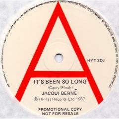 Jacqui Berné - Jacqui Berné - It's Been So Long - Hi Hat