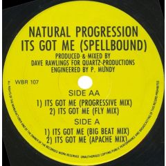 Natural Progression - Natural Progression - It's Got Me (Spellbound) - Burning Records