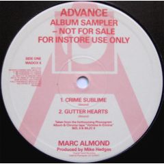 Marc Almond - Marc Almond - Advance Album Sampler - Phonogram