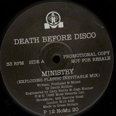 Death Before Disco / Scubadevils - Death Before Disco / Scubadevils - Ministry / Celestial Symphony - NovaMute