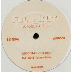 Fela Kuti - Fela Kuti - Roforofo Fight - White