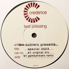 Lee-Cabrera - Lee-Cabrera - Special 2003 - Credence