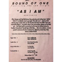 Sound Of One - Sound Of One - As I Am - One Records