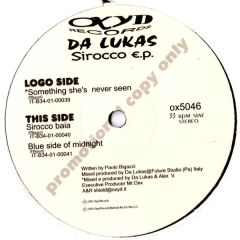 Da Lukas - Da Lukas - Sirocco EP - Oxyd Records