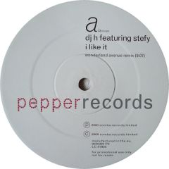 DJ H Feat Stefy - DJ H Feat Stefy - I Like It - Pepper