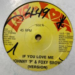 Johnny P - Johnny P - If You Love Me - 	Live And Love
