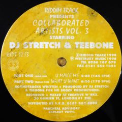 DJ Stretch & Teebone - DJ Stretch & Teebone - Collaborated Artists Vol. 3 - Riddim Track Records