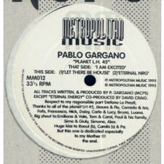 Pablo Gargano - Pablo Gargano - Planet L.H. 45 - Metropolitan Music