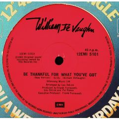 William Devaughn - William Devaughn - Be Thankful For What You'Ve Got - EMI
