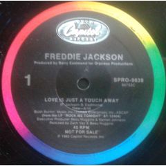 Freddie Jackson - Freddie Jackson - Love Is Just A Touch Away - Capitol