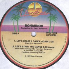 Hamilton Bohannon - Hamilton Bohannon - Let's Start Ii Dance Again (Remix) - Unidisc