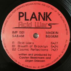 Plank - Plank - Acid Wars - Important Records