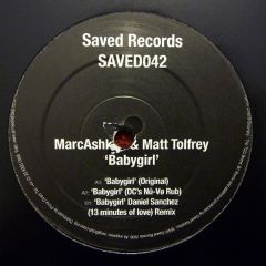 Marc Ashken & Matt Tolfrey - Marc Ashken & Matt Tolfrey - Babygirl - Saved Records
