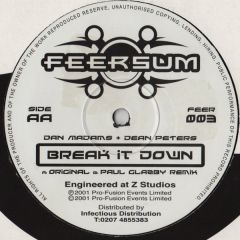 Dan Madams & Dean Peters - Dan Madams & Dean Peters - Break It Down - Feersum