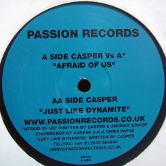 Casper Vs Astar - Casper Vs Astar - Afraid Of Us - Passion Records