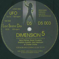 Dimension 5 - Dimension 5 - UFO / Light Sensitive Data - D5 Records