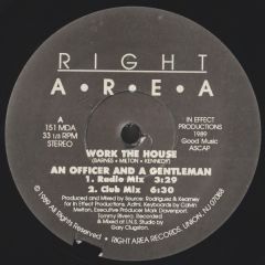 An Officer And a Gentleman - An Officer And a Gentleman - Work The House - Right Area Records
